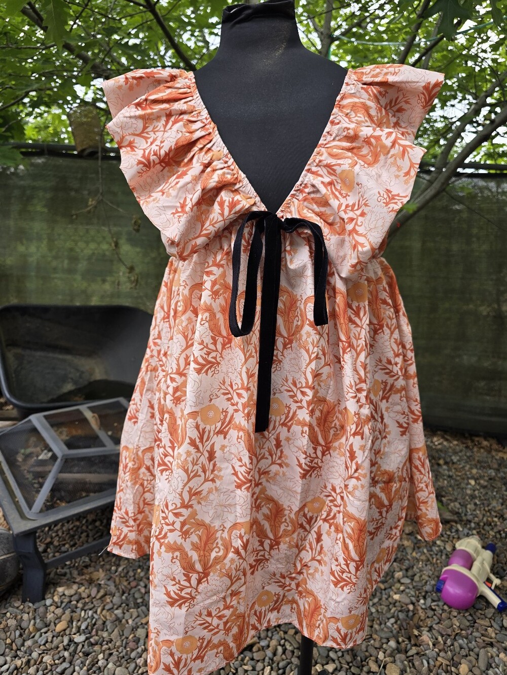 Serenette Didi Babydoll Dress Boho Chic Cottagecore Farm Girl Ruffle Bow